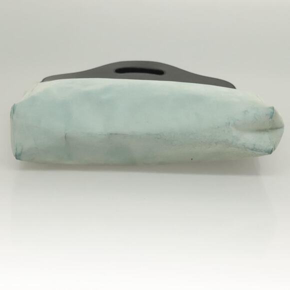 GUCCI Hand Bag Suede Light Blue Black 002 002 - Picture 10 of 16